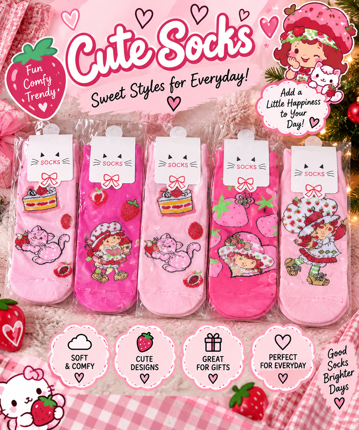 Strawberry Shortcake socks