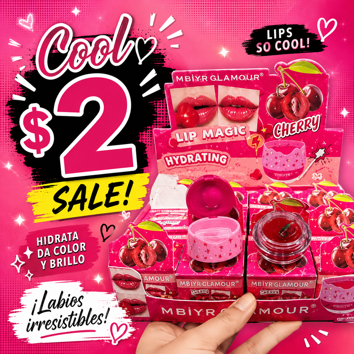 Cherry lip mask